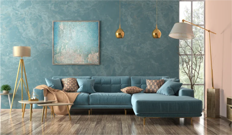 Venetian plaster feature wall