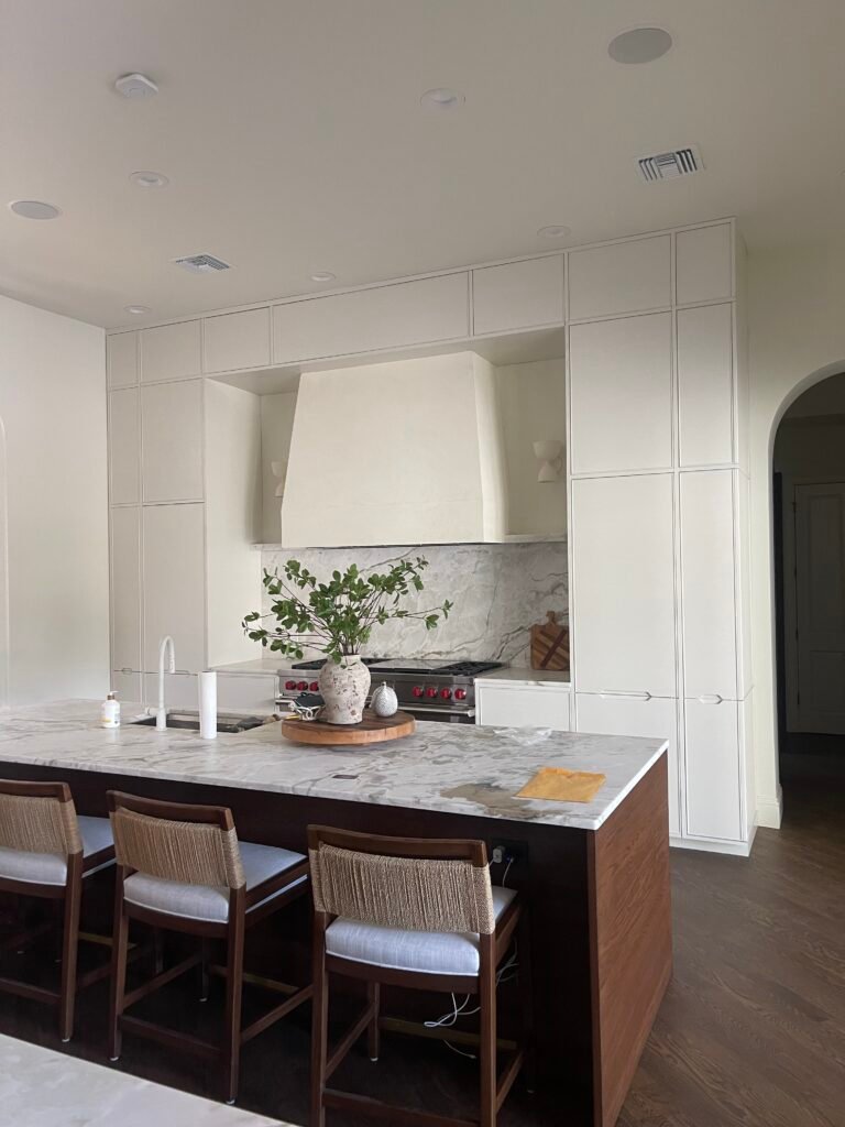 Carrera Plaster Kitchen Hood
